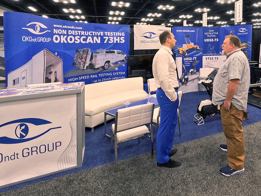 OKOndt GROUP specialist and NDT Supply representative (U.S. distributor) at Railway Interchange 2025, Indianapolisa