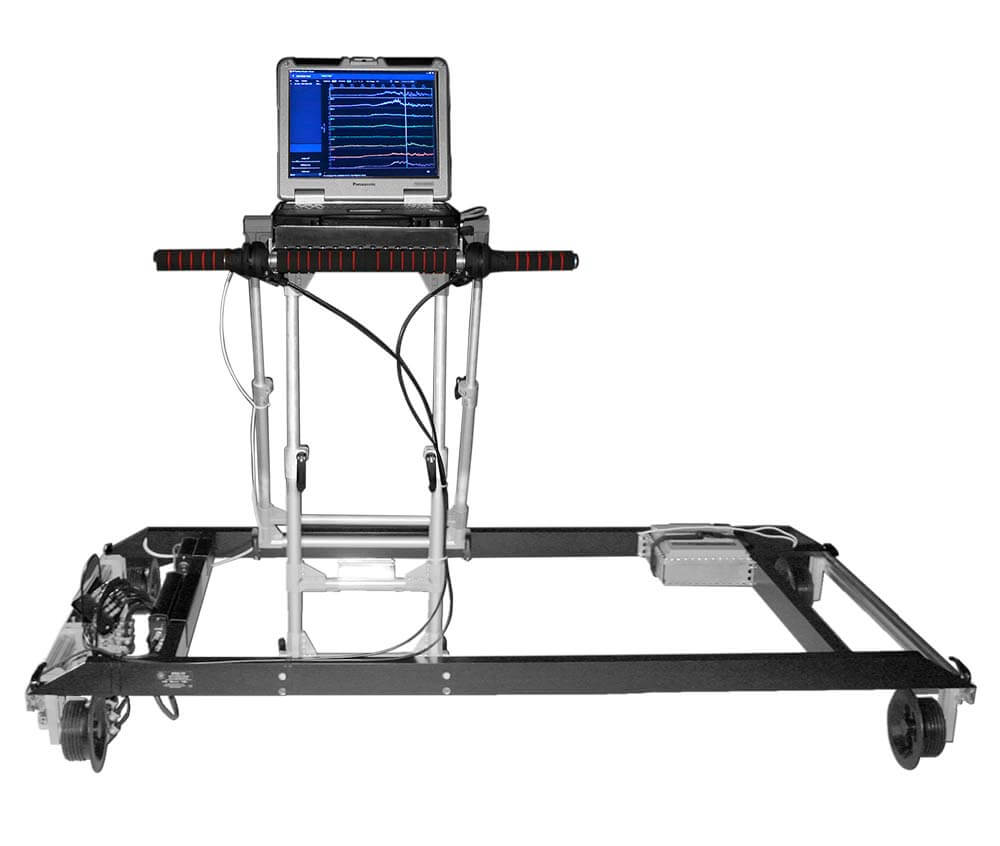 Single-rail eddy current flaw detector ETS2-77